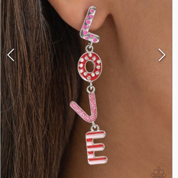 Admirable Assortment Pink LOVE Earrings Gorgeousness Valentines 💝 💖 - Picture 3 of 4